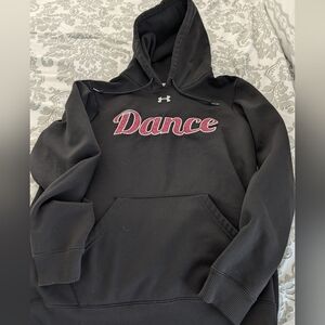 Under Armour Black Hoodie with Pink Dance Logo Adult Small